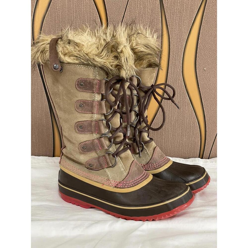 SOREL Joan of Artic Women's  Waterproof Snow Winter Boots Sz 9 (NL1540-254) #A3